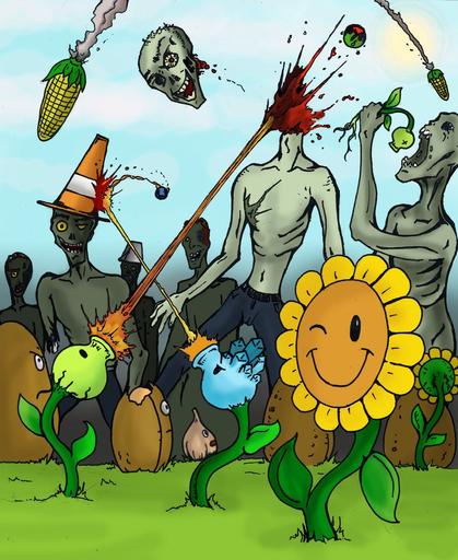 Plants vs. Zombies - Фан-арт — 2